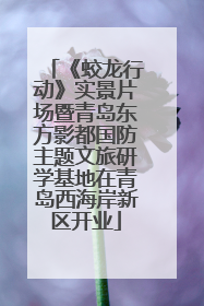 《蛟龙行动》实景片场暨青岛东方影都国防主题文旅研学基地在青岛西海岸新区开业