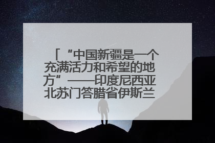 “中国新疆是一个充满活力和希望的地方”——印度尼西亚北苏门答腊省伊斯兰教代表团参访新疆