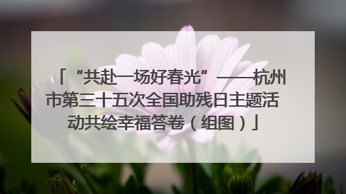 “共赴一场好春光”——杭州市第三十五次全国助残日主题活动共绘幸福答卷（组图）