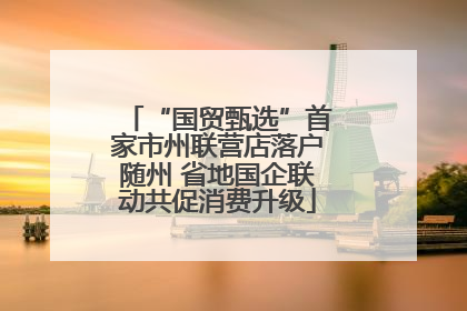 “国贸甄选”首家市州联营店落户随州 省地国企联动共促消费升级