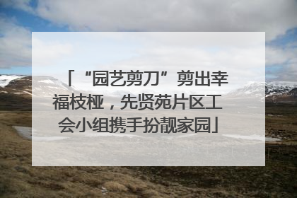 “园艺剪刀”剪出幸福枝桠，先贤苑片区工会小组携手扮靓家园