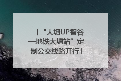 “大塘UP智谷—地铁大塘站”定制公交线路开行