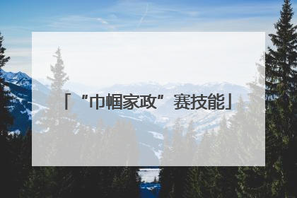 “巾帼家政”赛技能