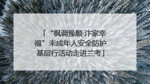 “枫调豫顺·汴家幸福”未成年人安全防护基层行活动走进兰考