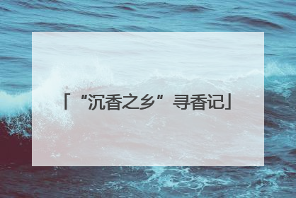 “沉香之乡”寻香记