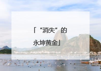 “消失”的永坤黄金