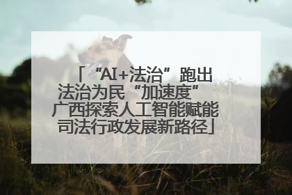 “AI+法治”跑出法治为民“加速度” 广西探索人工智能赋能司法行政发展新路径