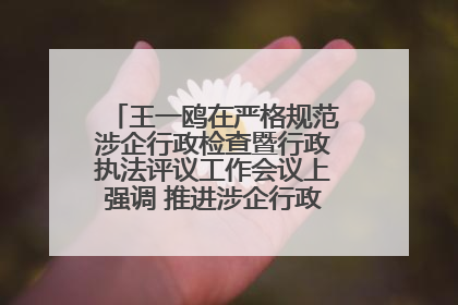 王一鸥在严格规范涉企行政检查暨行政执法评议工作会议上强调 推进涉企行政检查质效大幅提升
