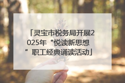 灵宝市税务局开展2025年“悦读新思想”职工经典诵读活动