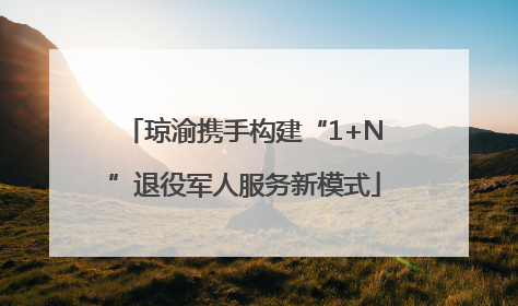 琼渝携手构建“1+N”退役军人服务新模式