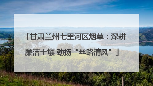 甘肃兰州七里河区烟草：深耕廉洁土壤 劲扬“丝路清风”