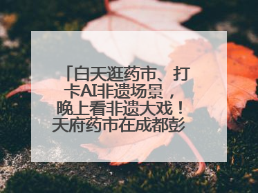 白天逛药市、打卡AI非遗场景，晚上看非遗大戏！天府药市在成都彭州开幕