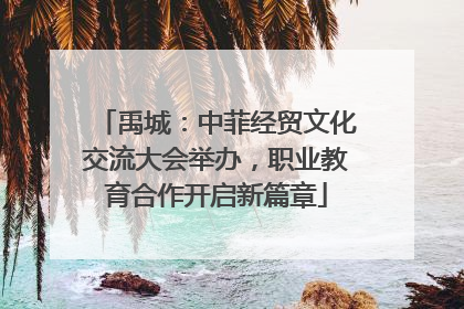 禹城：中菲经贸文化交流大会举办，职业教育合作开启新篇章