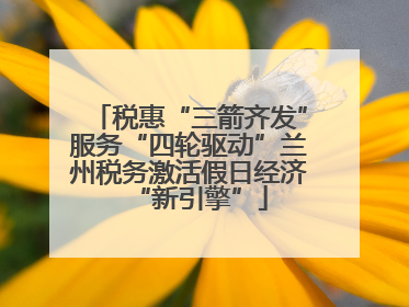 税惠“三箭齐发”服务“四轮驱动”兰州税务激活假日经济“新引擎”