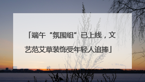端午“氛围组”已上线，文艺范艾草装饰受年轻人追捧