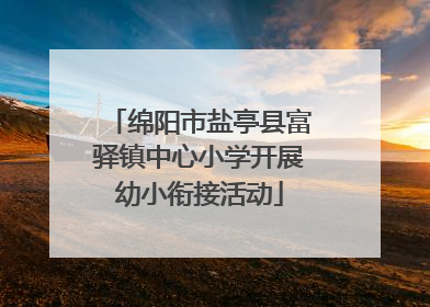 绵阳市盐亭县富驿镇中心小学开展幼小衔接活动
