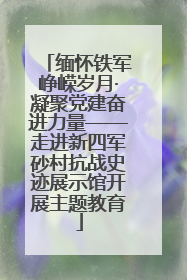 缅怀铁军峥嵘岁月·凝聚党建奋进力量——走进新四军砂村抗战史迹展示馆开展主题教育