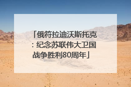 俄符拉迪沃斯托克：纪念苏联伟大卫国战争胜利80周年