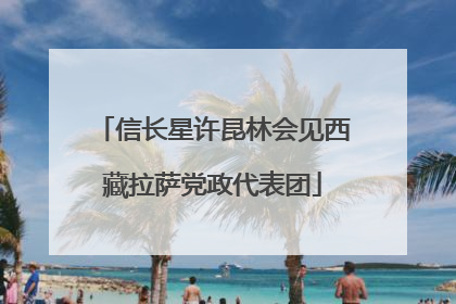 信长星许昆林会见西藏拉萨党政代表团