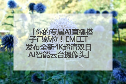 你的专属AI直播搭子已就位！EMEET发布全新4K超清双目AI智能云台摄像头