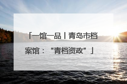 一馆一品丨青岛市档案馆：“青档资政”