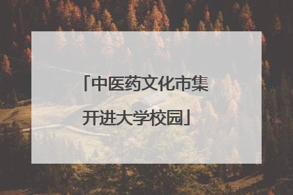 中医药文化市集开进大学校园