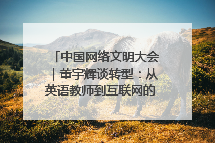 中国网络文明大会｜董宇辉谈转型：从英语教师到互联网的“秦腔”之路