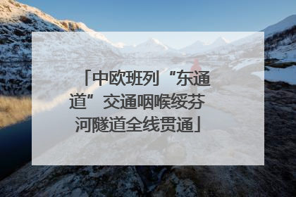 中欧班列“东通道”交通咽喉绥芬河隧道全线贯通