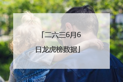 二六三6月6日龙虎榜数据