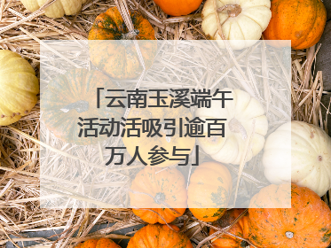 云南玉溪端午活动活吸引逾百万人参与