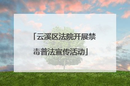 云溪区法院开展禁毒普法宣传活动