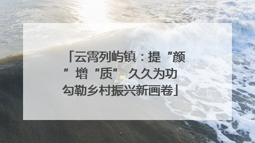 云霄列屿镇：提“颜”增“质” 久久为功勾勒乡村振兴新画卷