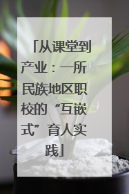 从课堂到产业：一所民族地区职校的“互嵌式”育人实践