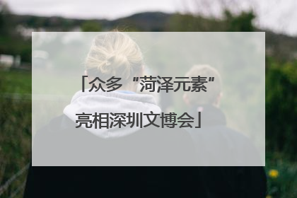 众多“菏泽元素”亮相深圳文博会