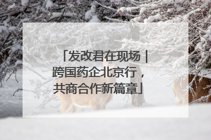 发改君在现场｜跨国药企北京行，共商合作新篇章