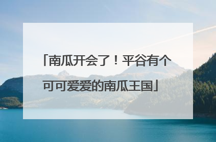 南瓜开会了！平谷有个可可爱爱的南瓜王国