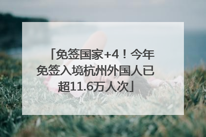 免签国家+4！今年免签入境杭州外国人已超11.6万人次
