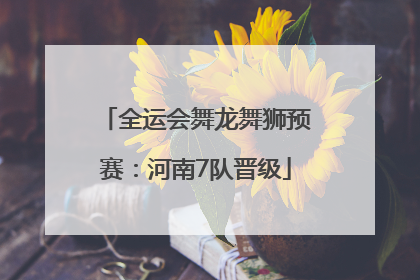 全运会舞龙舞狮预赛：河南7队晋级