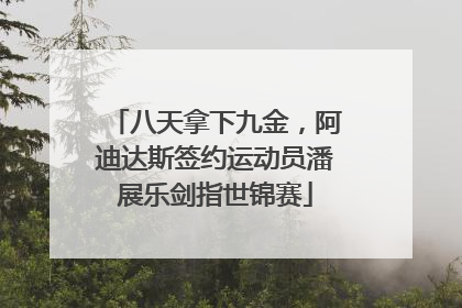 八天拿下九金，阿迪达斯签约运动员潘展乐剑指世锦赛