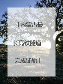 内蒙古最长高铁隧道完成铺轨