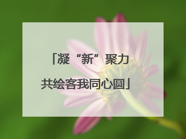 凝“新”聚力 共绘客我同心圆