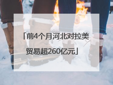 前4个月河北对拉美贸易超260亿元