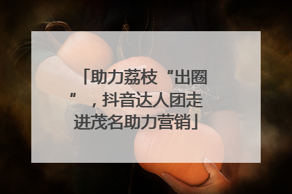 助力荔枝“出圈”，抖音达人团走进茂名助力营销