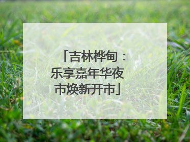 吉林桦甸：乐享嘉年华夜市焕新开市
