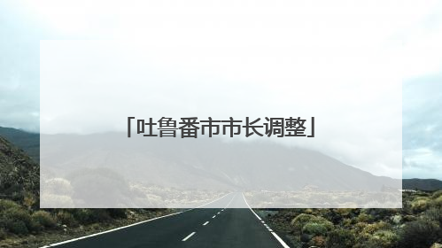 吐鲁番市市长调整