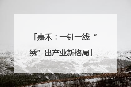 嘉禾：一针一线“绣”出产业新格局