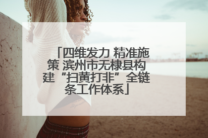 四维发力 精准施策 滨州市无棣县构建“扫黄打非”全链条工作体系