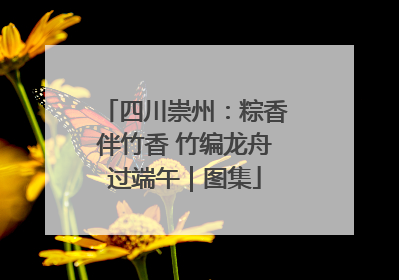 四川崇州：粽香伴竹香 竹编龙舟过端午｜图集