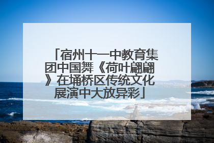 宿州十一中教育集团中国舞《荷叶翩翩》在埇桥区传统文化展演中大放异彩