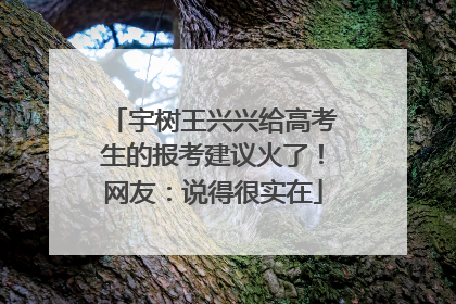 宇树王兴兴给高考生的报考建议火了！网友：说得很实在